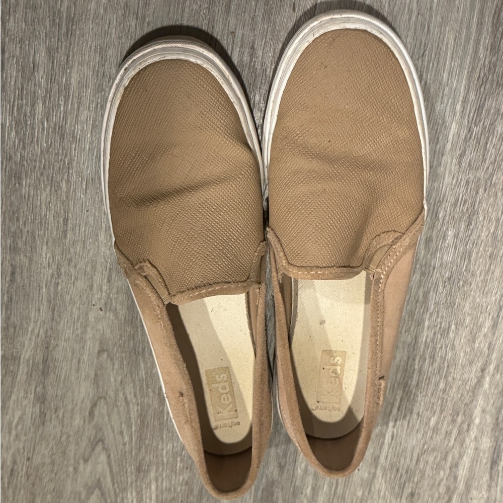 Keds Womens Tan Slip-On Shoes
